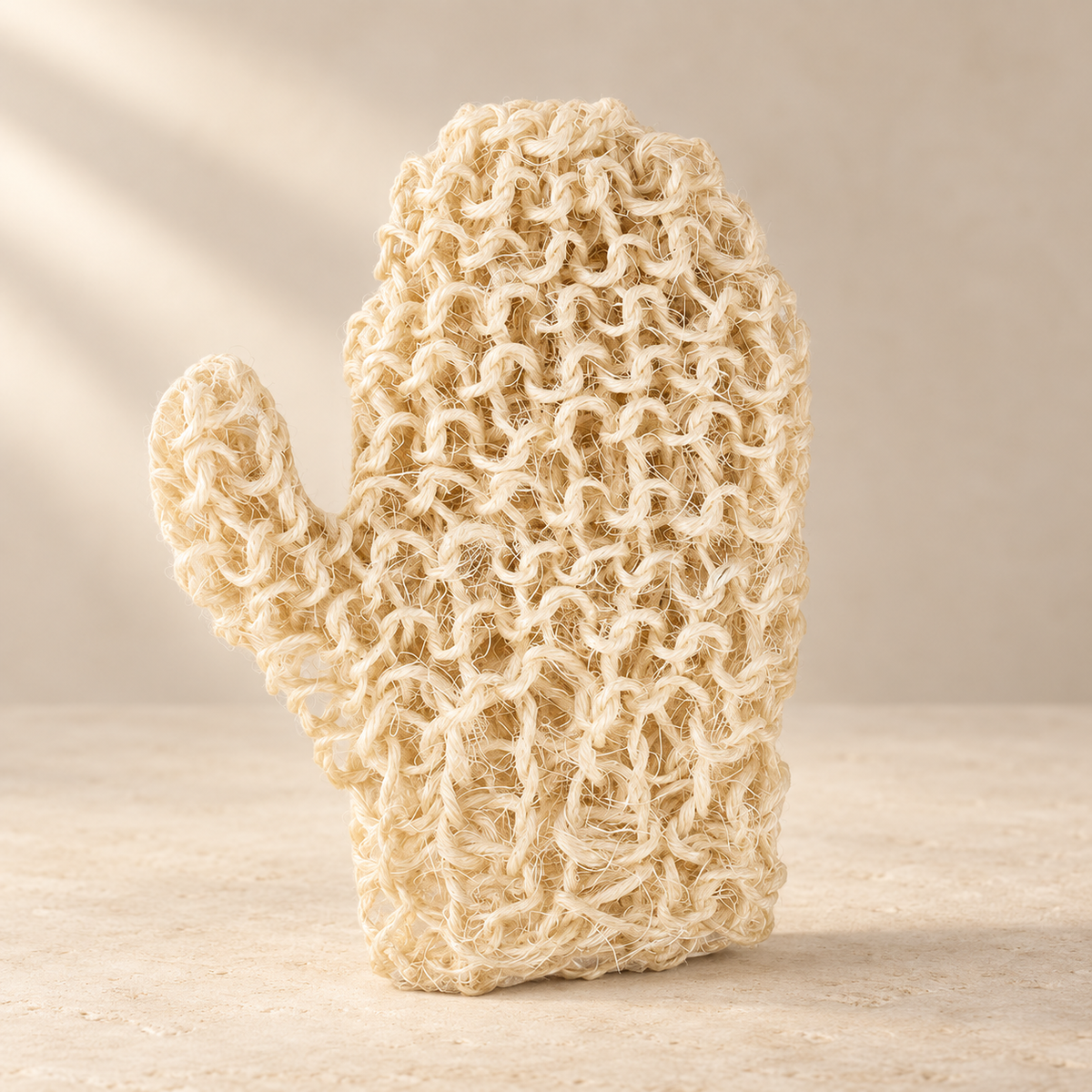 Gant exfoliant en sisal AUREKO, fibre naturelle tissée