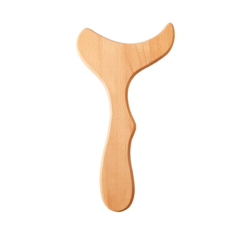 AUREKO natural wood sculpting curve massage tool